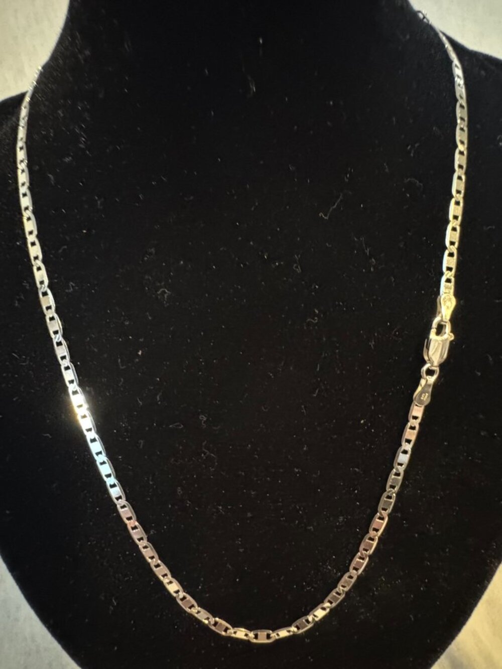 16" 2.8mm Valentino Chain 925 Sterling Silver Italian Made